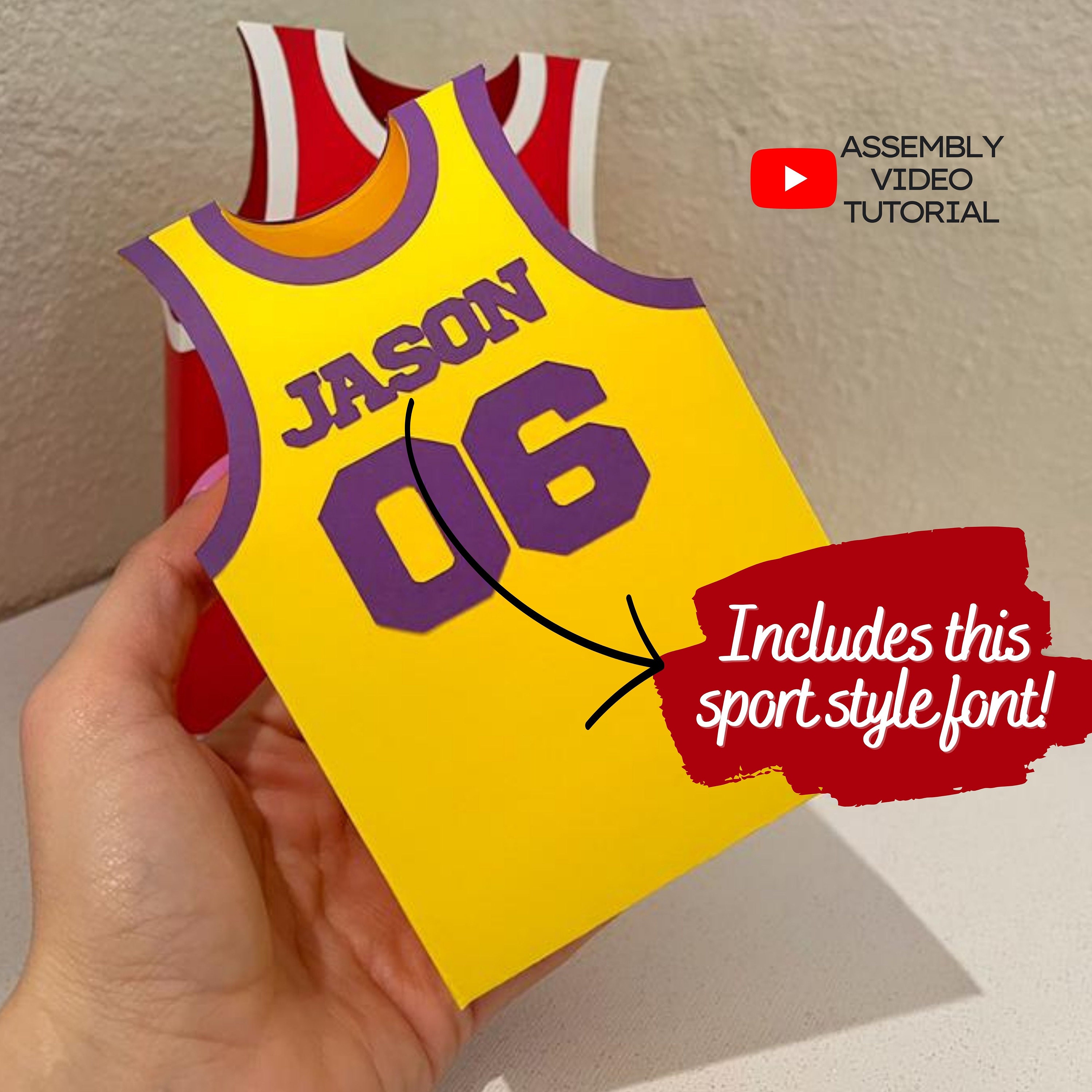 Basketball Box SVG Jersey Box Template Sports Box Uniform Etsy Australia