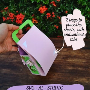 Coloring Suitcase Box Template, Color Box Template, Crayons Gift Box Cut File, Activity Gift Box, Favor Box Cricut SVG Studio, Treat Box SVG image 4