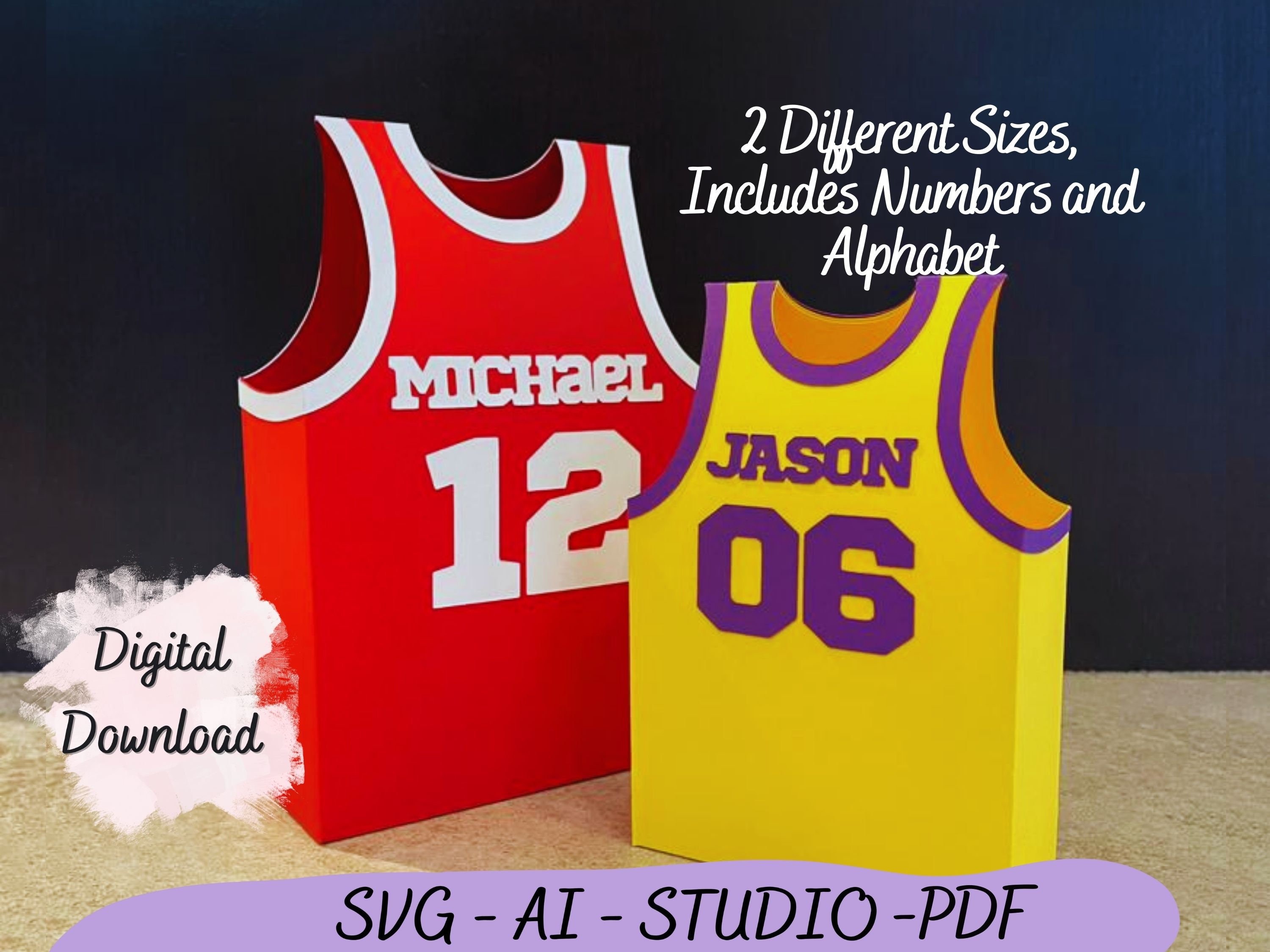 Basketball Box SVG Jersey Box Template Sports Box Uniform Etsy Australia