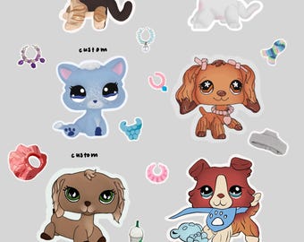 Littlest Pet Shop Custom Sticker Pack