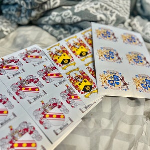 Family Crest Decal Stickers