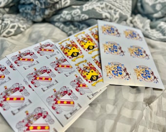 Family Crest Decal Stickers