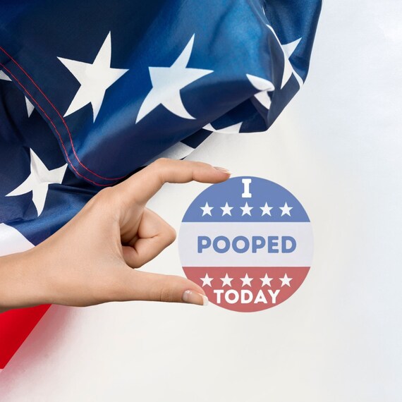 Poopy Toady I Pooped Today Logo Decal