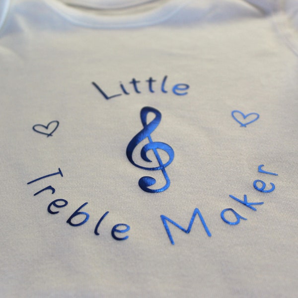 Baby grow - music - little treble maker - music onesie