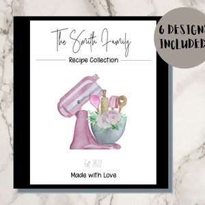 Recipe Book Printable, Digital Cookbook, Recipe Template, Digital Recipe Book, Recipe Book Binder, Digital Meal Planner, Recipe Journal
