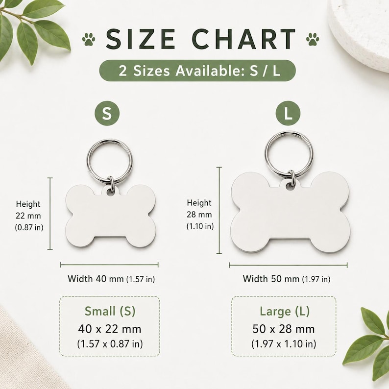 Placa de identificación personalizada para perros, placas de identificación con forma de hueso, placas de identificación para perros, placa para collar de perro, placa de identificación para cachorros, placa de identificación personalizada de acero inoxidable para mascotas. imagen 11