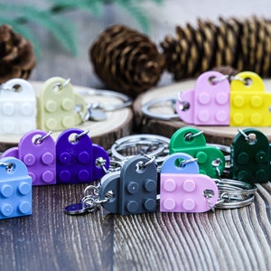Personalized Initial Heart Keychain Set,Initials Matching keychains for her/ Friend/Couple ,Personalisation Couple Boyfriend Girlfriend Gift image 6
