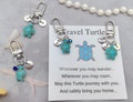 Personalised turtle keychain,turtle keyring,Personalised Gift,travel turtle bag charm,good luck charm Mom's gift,sea turtle lover gift ideas