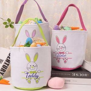 Ostern Namenskorb , Ostern Geschenke Tasche für Kinder , personalisierte Häschenkörbe , Ostergeschenk für Jungen Mädchen , Osterhase Tasche, Osterkorb Ideen