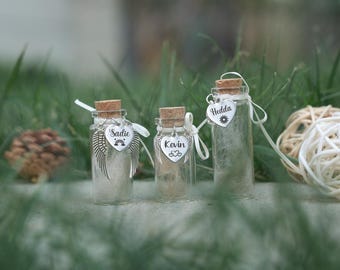 Custom Pet Memorial Bottle Keepsake, Personalized Pet Ashes Jar, Small Glass Ash Jar,Dog Cat Memorial, Remembrance Bottle Ornament,Pet Gift