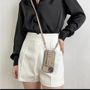 Iphone x case top with crossbody strap