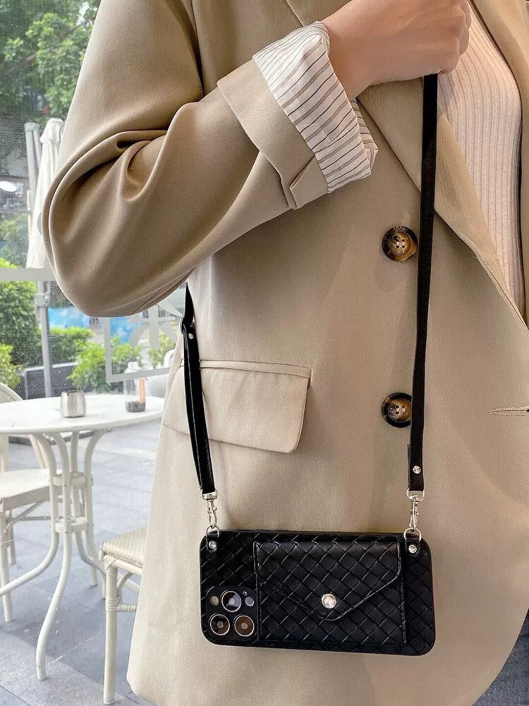 Crossbody Phone Case With Card Slotiphone Case With Long Etsy