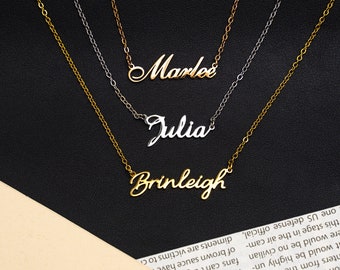 Personalized Name Necklace for Her，dainty Name Necklace，mother's