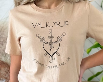 Valkyrie shirt, ACOTAR shirt, ACOSF, Nesta Archeron shirt, House of Wind, Sarah J Maas, Illyrian shirt, novice blade
