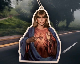 Saint Taylor swift Car air fresher | swiftie | Eras | viral | Joke gift | Birthday present | funny meme | scented | fast delivery