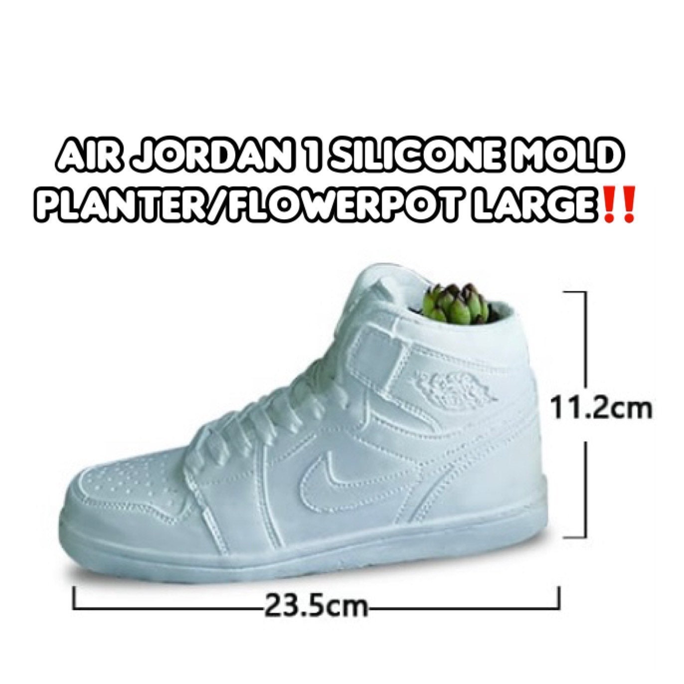 Silicone Mold Large Mould Flowerpot Air Jordan Sneaker - Etsy