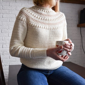 Crochet Pattern, Sweater Pattern for Women, Stroll Sweater, PDF Download file