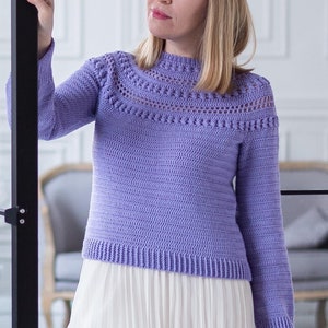 Crochet Pattern, Sweater Pattern for Women, Stroll Sweater 2, PDF Download file