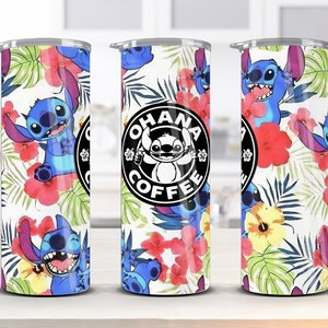 Stitch wrap tumbler design, Sublimation Designs Downloads, 20 oz Skinny Cartoon Sublimation Tumbler, Digital Download PNG