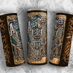 Second Amendment Tumbler Wrap, Patriotic Sublimation Designs, 2nd Amendment Tumbler PNG Download
