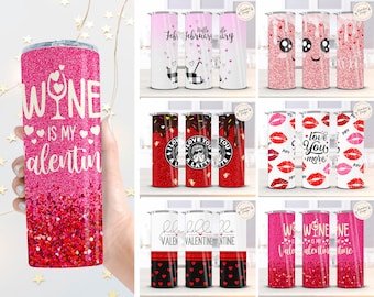 Valentine Tumbler Sublimation Bundle Designs Downloads, Valentine Tumbler PNG Wrap, Valentines Day Tumbler Wrap Bundle, Valentine Tumblers