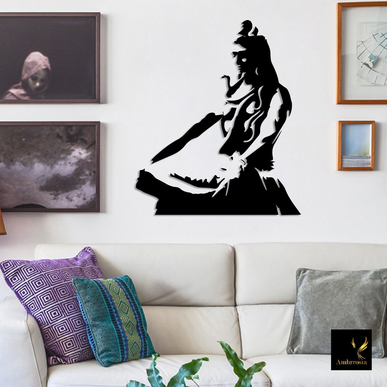 Metal Wall Art Shiva Metal Wall Art Interior Decoration Wall