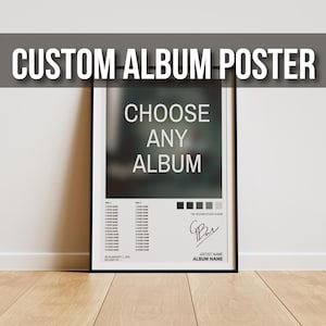 DIGITAL Music Album Poster - Choose Your Album Poster, Custom Album Cover Poster, Custom Digital Music Poster, Custom Music Poster Album Art