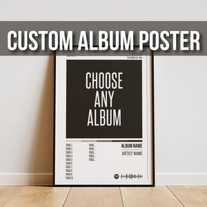 DIGITAL Music Album Poster - Choose Your Album Poster, Custom Album Cover Poster, Custom Digital Music Poster, Custom Music Poster Album Art