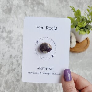 You Rock Crystal Gift: Pocket Gemstone Keepsake - Etsy