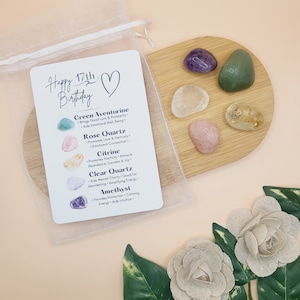 17th Birthday Gift Crystals For Teenager Birthday Gift Gemstone Set For Teens Young Adult Gifts For Girls Special Seventeen Custom Gift