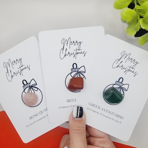 Christmas Crystal Bauble Card Gift, Gemstone Stocking Filler
