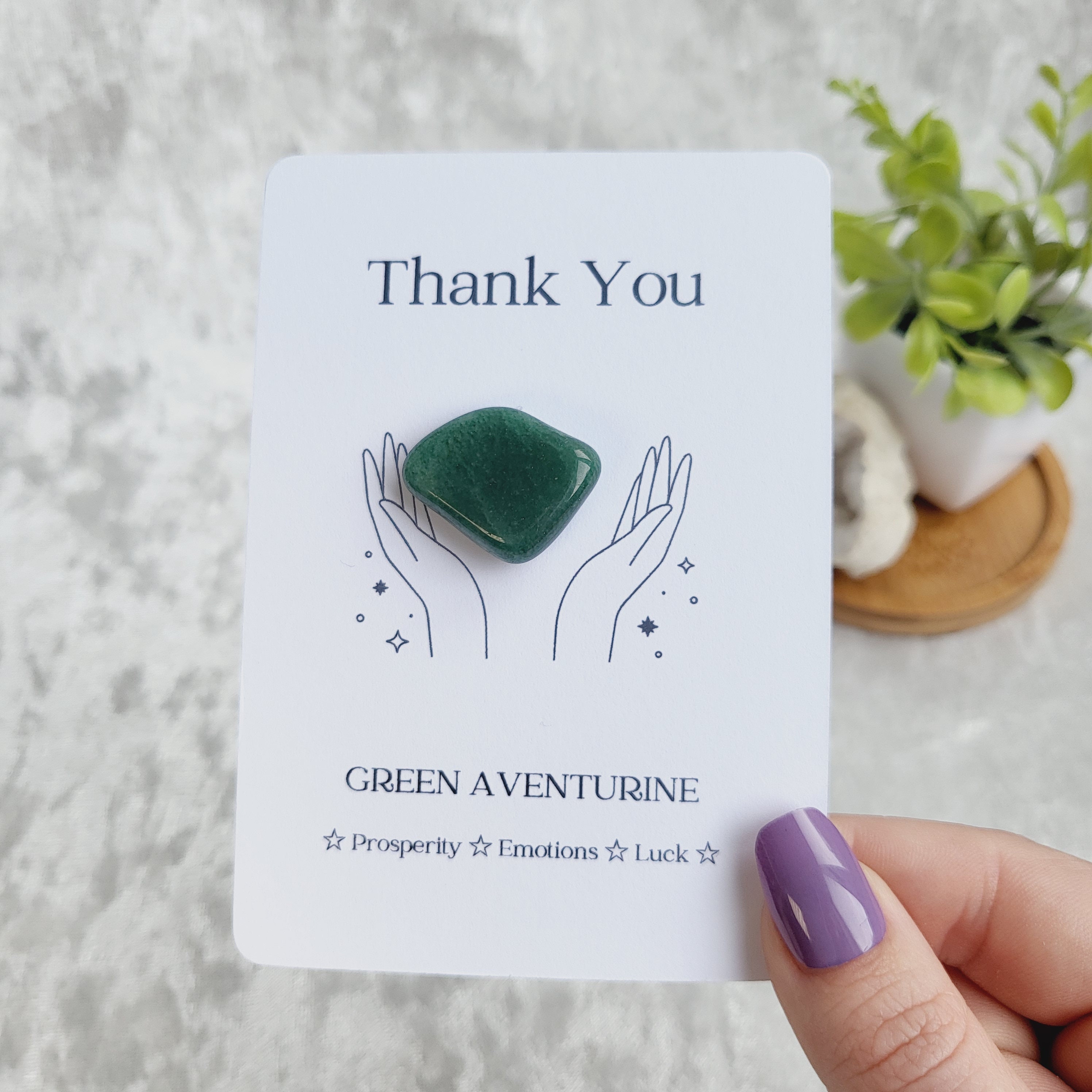 Thank You Coworker Gift Pocket Hug Star Gift - Natural Sparkling Stone ...