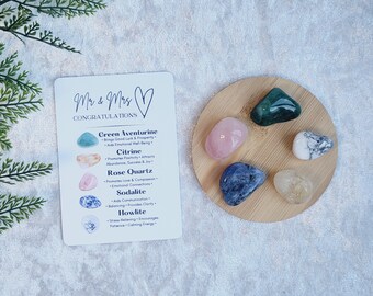 Wedding Day Crystal Gift Set • Gemstone Collection • Wedding gifts • Same Sex Marriage • Couples Gift • Gifts for Him and Her •