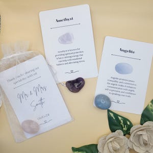 Trouwbedankjes Kristallen/cadeaus voor bruiloftsgasten Aangepaste bedankjes voor bruiloften Gepersonaliseerde kaarten Alternatieve gunsten Unieke bruiloft