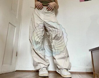 Harajuku broek, Y2K streetwear broek, wijde pijpen wijde broek, cargobroek