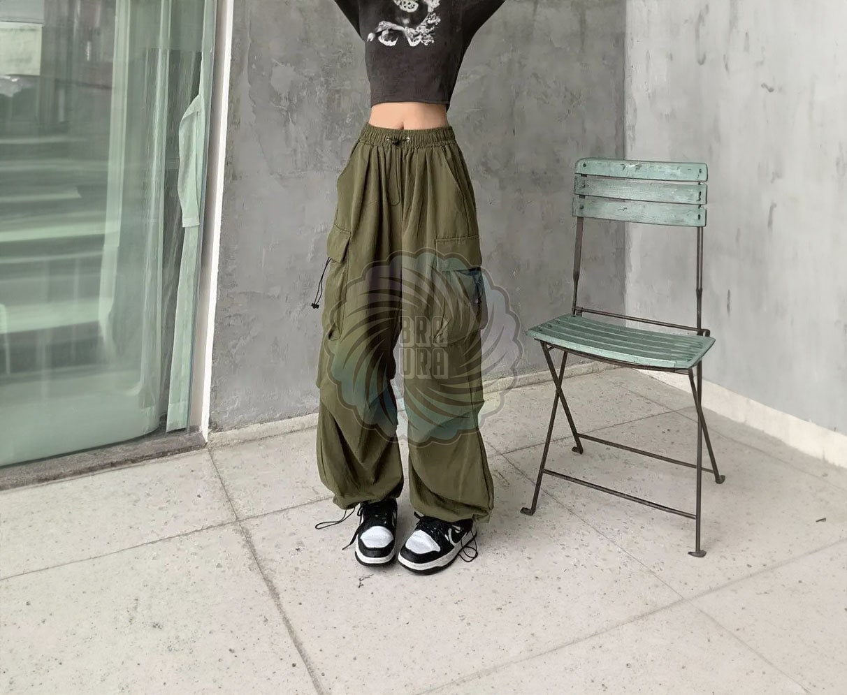 Women Joggers Goth Y2K Baggy Loose Pants Outdoor Cargo Pants Punk  Streetwear (Army Green,S) at  Women's Clothing store