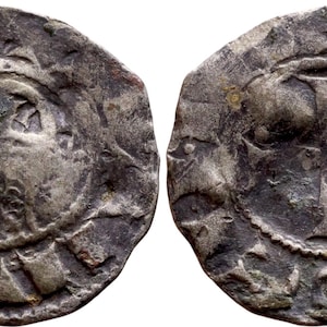 REAL Medieval Crusader Knight Templar Silver Denier Coin - Bohemond III (1163-1201)