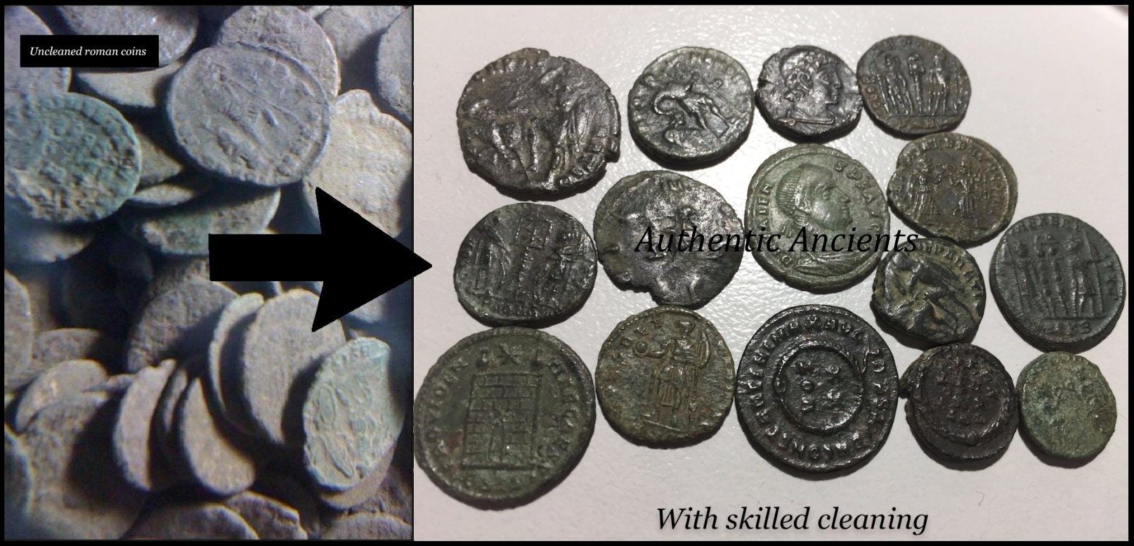 Genuine Uncleaned Ancient Roman Coins High Quality ~1700 Years Old ...