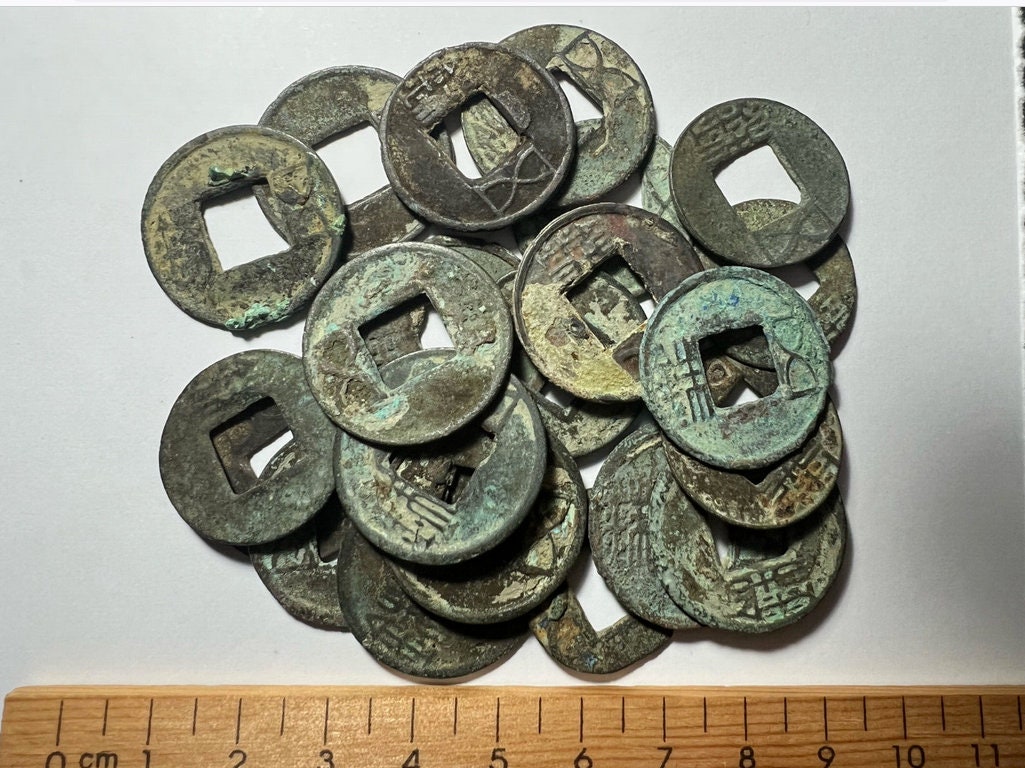 Genuine Ancient Chinese Coins (wu Zhu, Han Dynasty 118 BC to 618 AD) Etsy