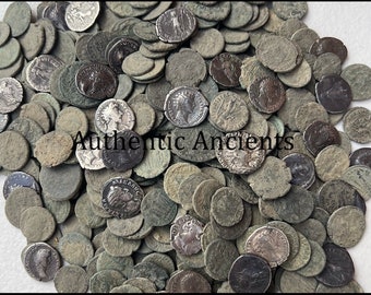 Genuine Uncleaned Ancient Roman Coins High Quality ~1700 years old! (Silver coins included!)