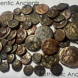 Gereinigte Altgriechische Münzen (Gute Qualität, Fett & klobig) ~300 BC!