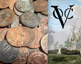 Dutch East India Company VOC Coin - Pirate Times , Slave trade - Netherlands East Indies/Dutch East Indies - Good Quality