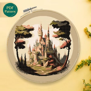 140 Magic Kingdom Cross Stitch Pattern - Counted cross stitch - Magic Castle Cross Stitch Pattern - Pattern Keeper Compatible