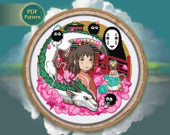Totoro Cross Stitch Pattern, Counted Cross Stitch, My Totoro Cross Stitch Pattern, Counted Cross Stitch, My