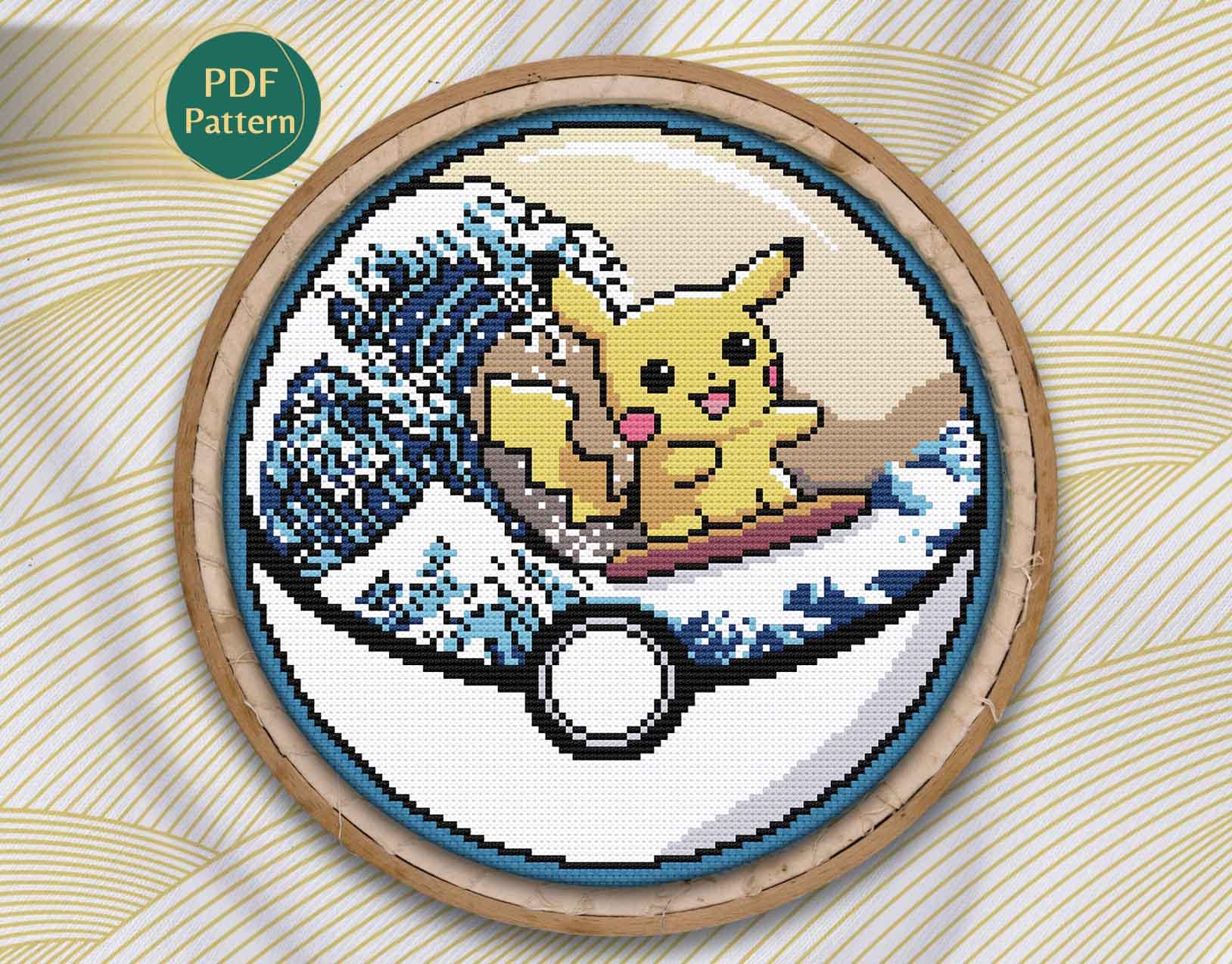 Pikachu cross stitch - Etsy 日本 Pikachu cross stitch - Etsy 日本