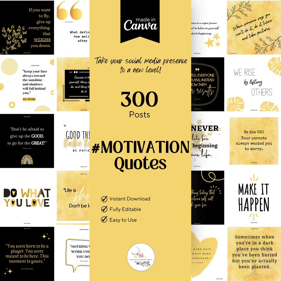 300 #MOTIVATION Posts and Stories for Instagram/facebook / Social Media ...