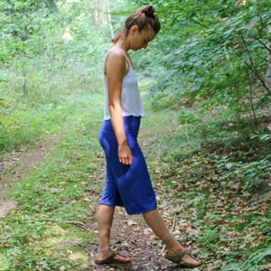 Pantalon en jersey minimaliste confortable avec fil à paillettes
