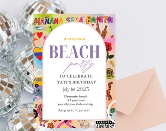 Bichota printable Invitation Bonito Digital Invitation Karol editable Birthday invite  Sera Bonito invitation