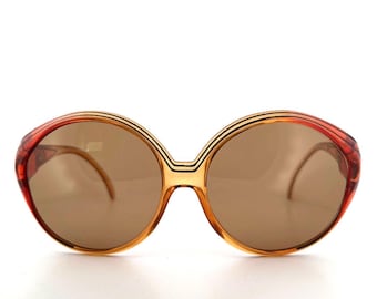 Vintage 70s Christian Dior Oversized Sunglasses Mod 2045 Size XL Made in Germany