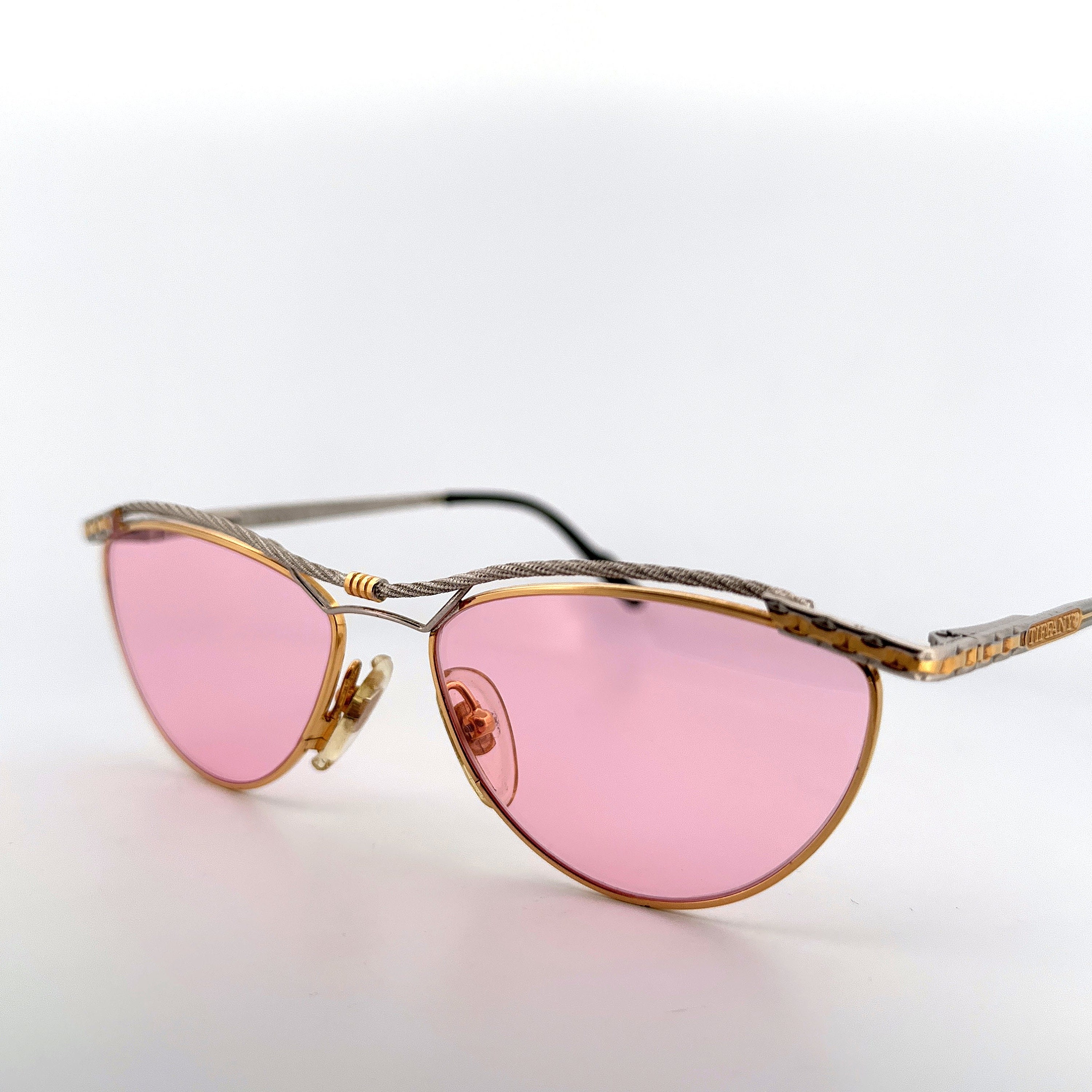 Louis Vuitton Pink/Silver Z1040W Rimless Thelma and Louise Cat Eye
